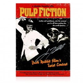 John Travolta Signed Pulp Fiction Poster: The Twist Contest