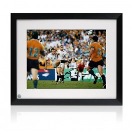  Jonny Wilkinson Signed Rugby Photo: Moment Of Glory. Framed