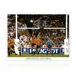 Jonny Wilkinson Signed England Rugby Photo: The Drop-Kick (With Text)