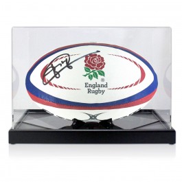 Jonny Wilkinson Signed England Rugby Ball. Display Case