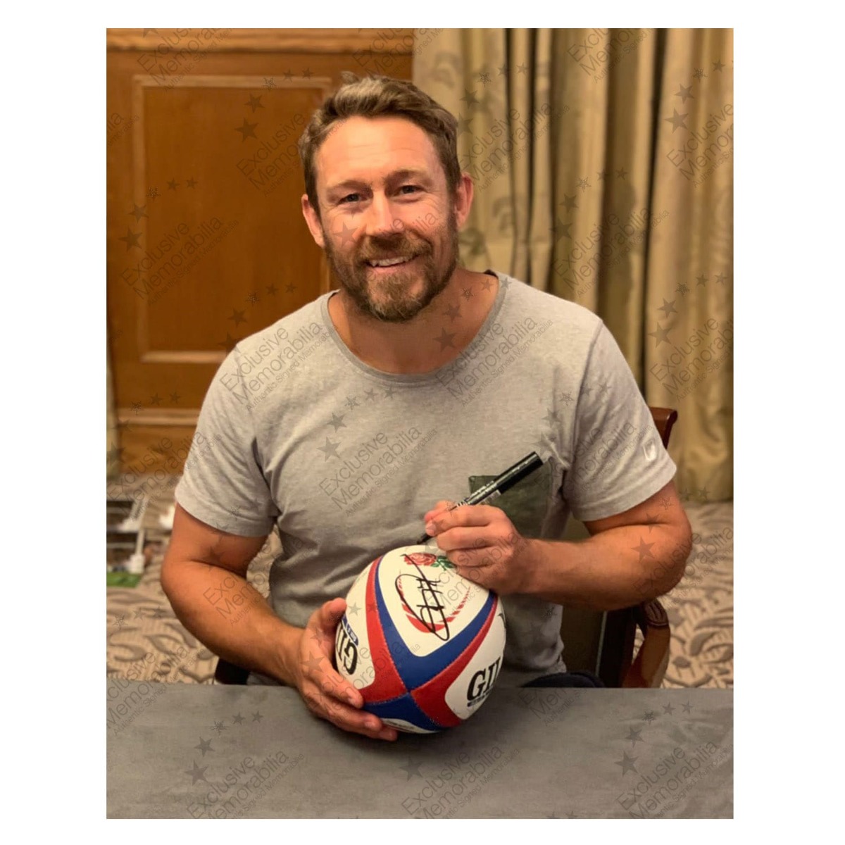 Jonny Wilkinson Signed England Rugby Ball. Display Case With Plaque