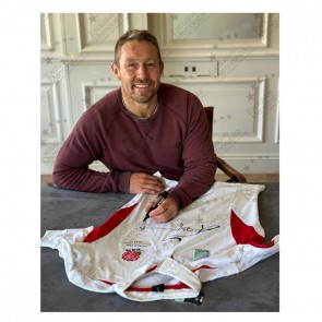 Jonny Wilkinson Signed Original England Rugby Shirt. Long Sleeved