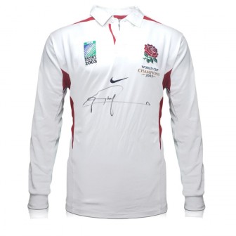 Jonny Wilkinson Signed Original England Rugby Shirt. Long Sleeved