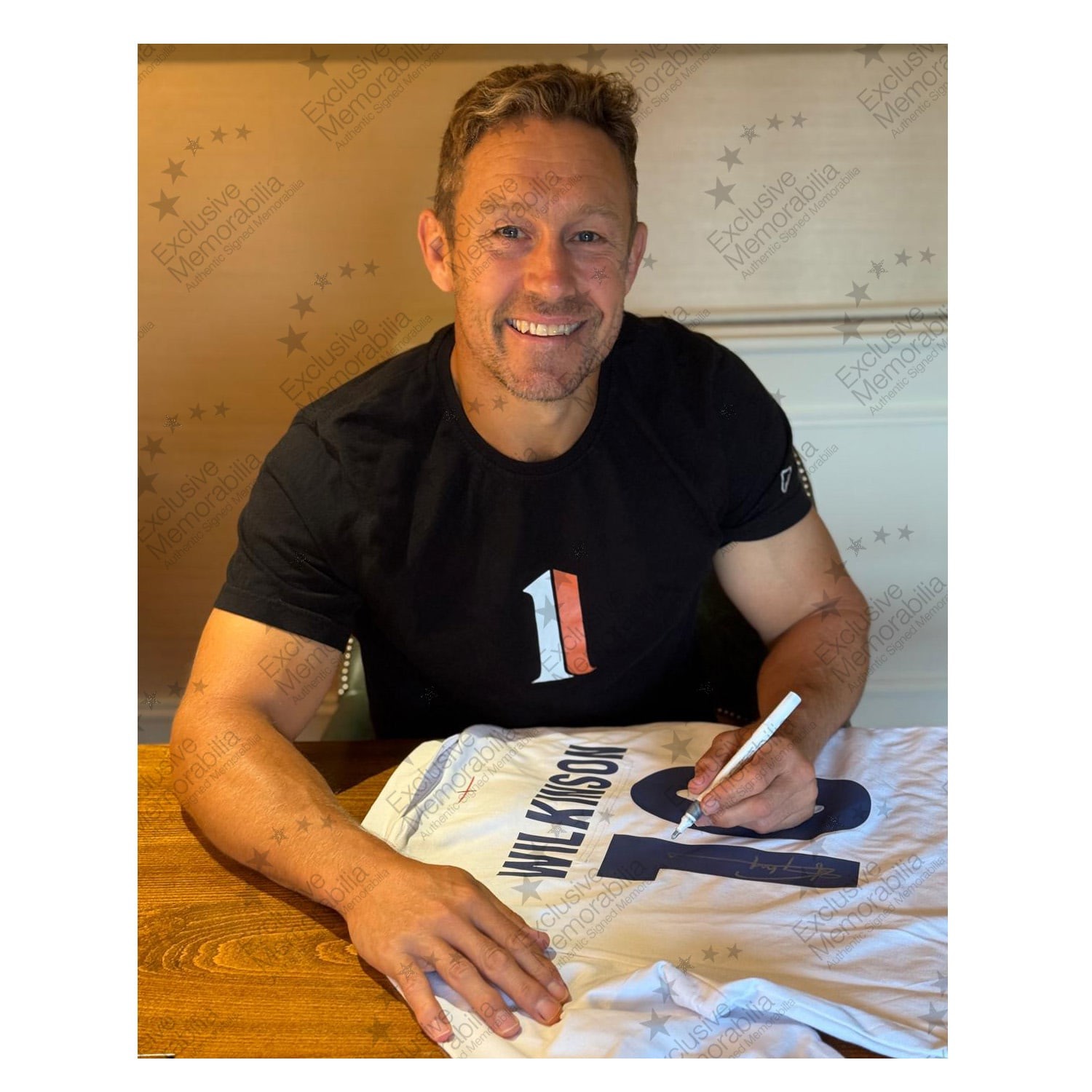 Jonny Wilkinson Signed England Rugby Shirt: Wilkinson 10. Damaged B