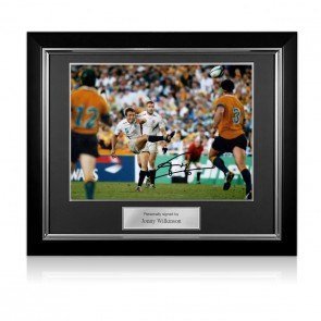  Jonny Wilkinson Signed Rugby Photo: Moment Of Glory. Deluxe Frame