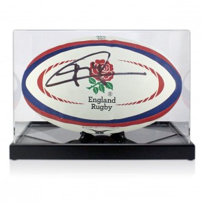  Jonny Wilkinson Signed England Rugby Ball. In Display Case
