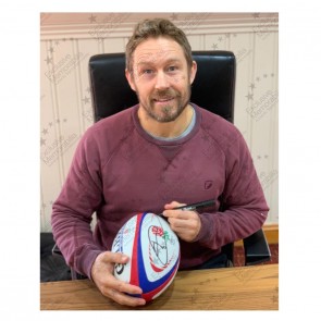  Jonny Wilkinson Signed England Rugby Ball. In Display Case