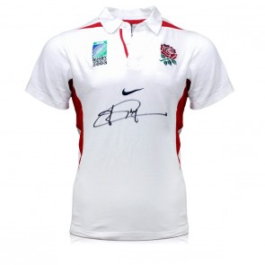 Jonny Wilkinson Signed Original England Rugby Shirt. Short Sleeved