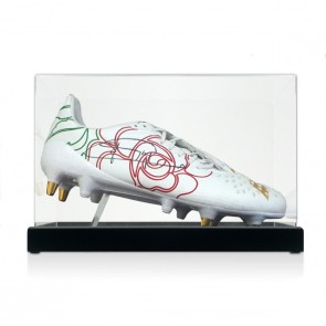 Jonny Wilkinson Signed England Rugby Boot- The Rose. Display Case