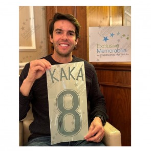 Kaka Signed Brazil 2022-23 Football Shirt. Superior Frame