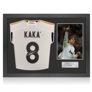 Kaka Signed 2023-24 Real Madrid Football Shirt. Icon Frame