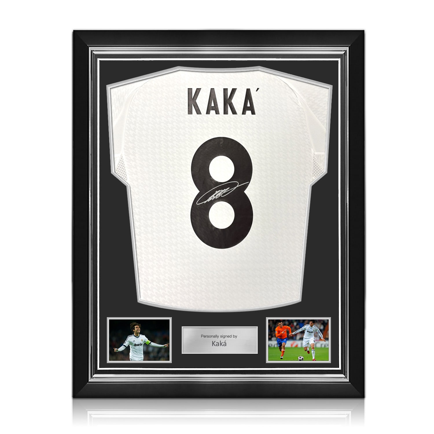 Kaka Signed Real Madrid 2024-25 Home Football Shirt. Superior Frame