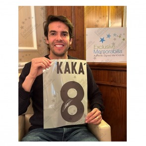 Kaka And Xabi Alonso Signed Real Madrid Football Shirts. Dual Frame
