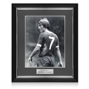 Kenny Dalglish Signed Liverpool Football Photo: King Kenny. Deluxe Frame