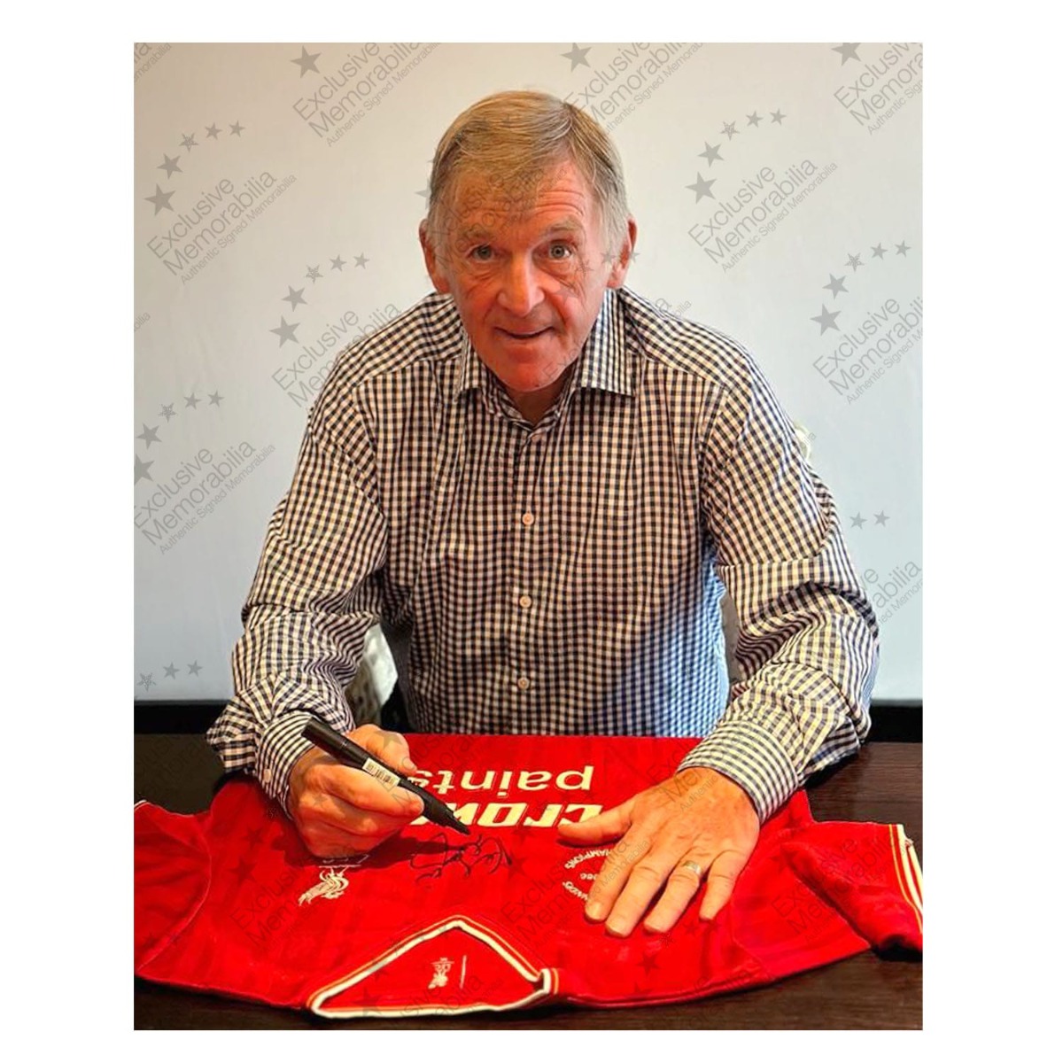 Sir Kenny Dalglish Signed Liverpool 1985-86 Football Shirt. Icon Frame