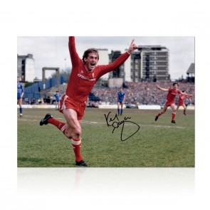Kenny Dalglish Signed Liverpool Football Photo: Championship Goal 