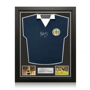 Kenny Dalglish Signed Scotland 1978 Football Shirt. Standard Frame