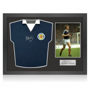 Kenny Dalglish Signed Scotland 1978 Football Shirt. Icon Frame