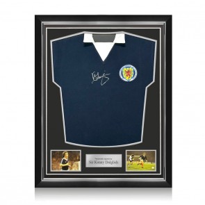 Kenny Dalglish Signed Scotland 1978 Football Shirt. Superior Frame