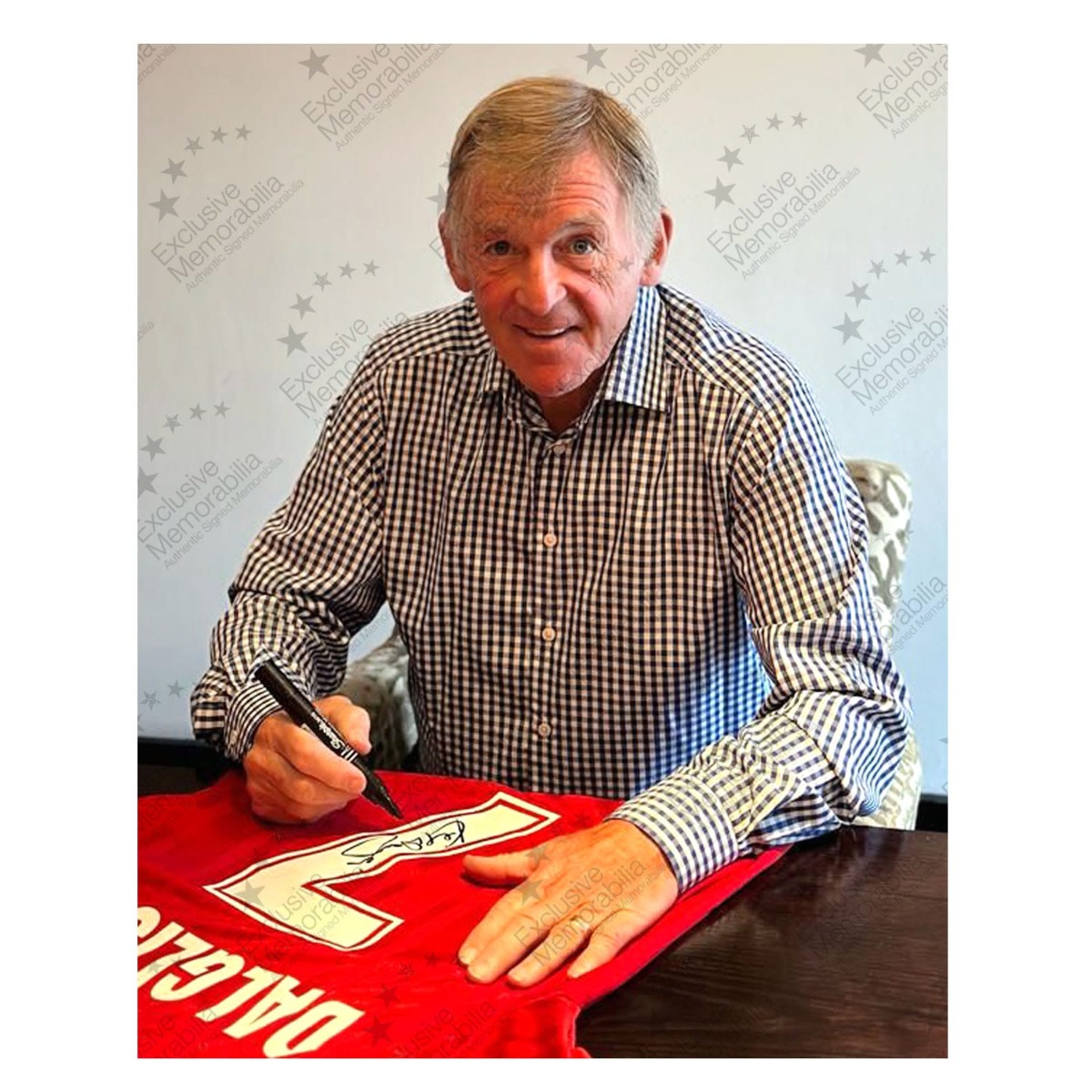 kenny dalglish signed liverpool shirt