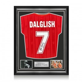 Kenny Dalglish Back Signed Liverpool 1985-86 Football Shirt. Superior Frame