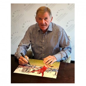 Kenny Dalglish Signed Liverpool Football Photo: Championship Goal. Deluxe Frame