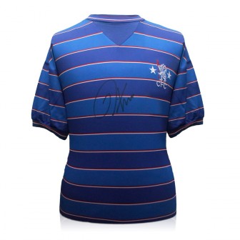 Kerry Dixon Front Signed 1984 Chelsea Shirt 