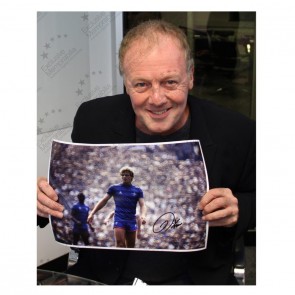 Kerry Dixon Signed Chelsea Photo: Club Legend