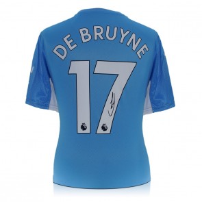 Kevin De Bruyne Signed Manchester City 2021-22 Football Shirt