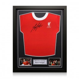 Kevin Keegan Signed 1973 Liverpool Shirt. Standard Frame