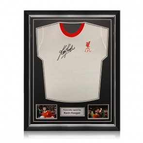 Kevin Keegan Signed Liverpool 1973 Away Football Shirt. Superior Frame