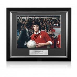 Kevin Keegan Signed Liverpool Football Photo. Deluxe Frame