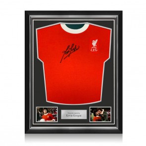 Kevin Keegan Front Signed Liverpool 1973 Football Shirt. Superior Frame