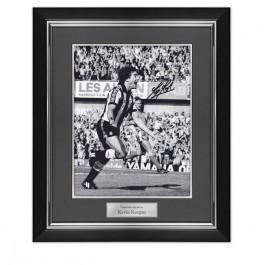 Kevin Keegan Signed Newcastle United Football Photo. Deluxe Frame