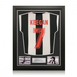 Kevin Keegan Signed Newcastle United 1984 Football Shirt. Standard Frame