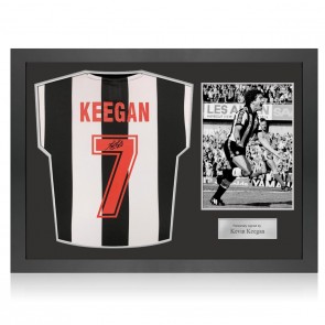 Kevin Keegan Signed Newcastle United 1984 Football Shirt. Icon Frame