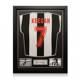 Kevin Keegan Signed Newcastle United 1984 Shirt. Standard Frame
