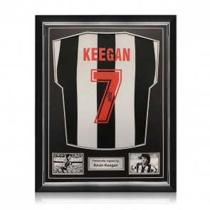 Kevin Keegan Signed Newcastle United 1984 Shirt. Superior Frame