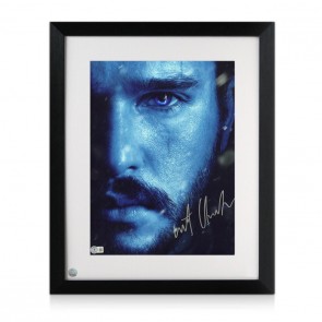 Kit Harington Signed Game Of Thrones Poster. Framed