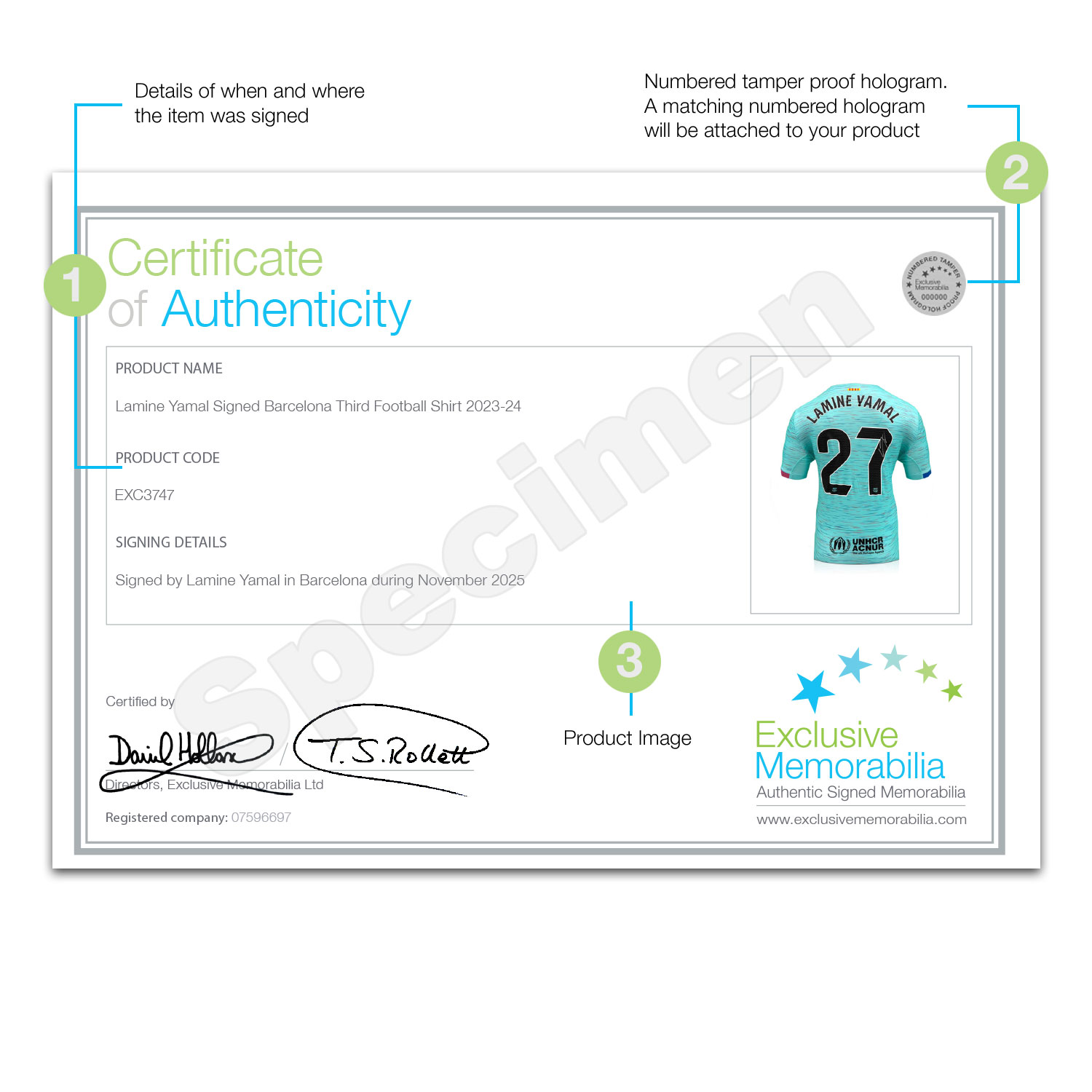 Lamine Yamal Signed Barcelona 2023-24 Third Football Shirt. Icon Frame