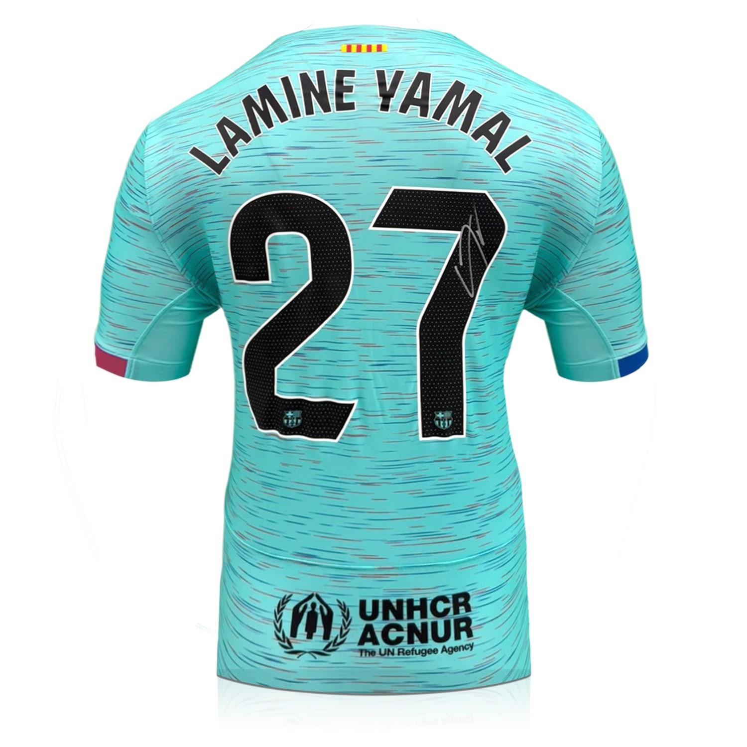 Lamine Yamal Signed Barcelona 2023-24 Third Football Shirt
