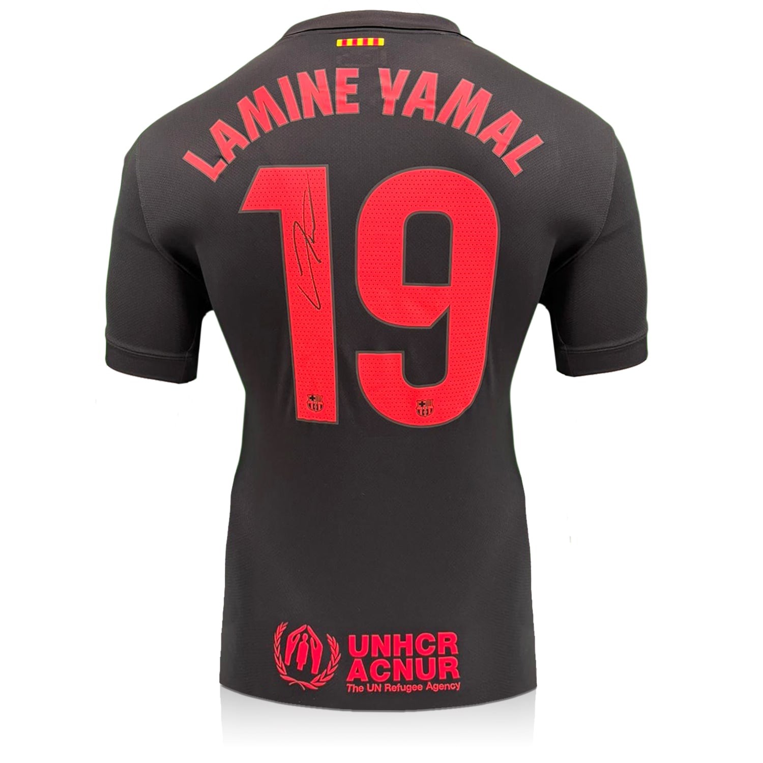 Lamine Yamal Signed 2024-25 Barcelona Away Football Shirt