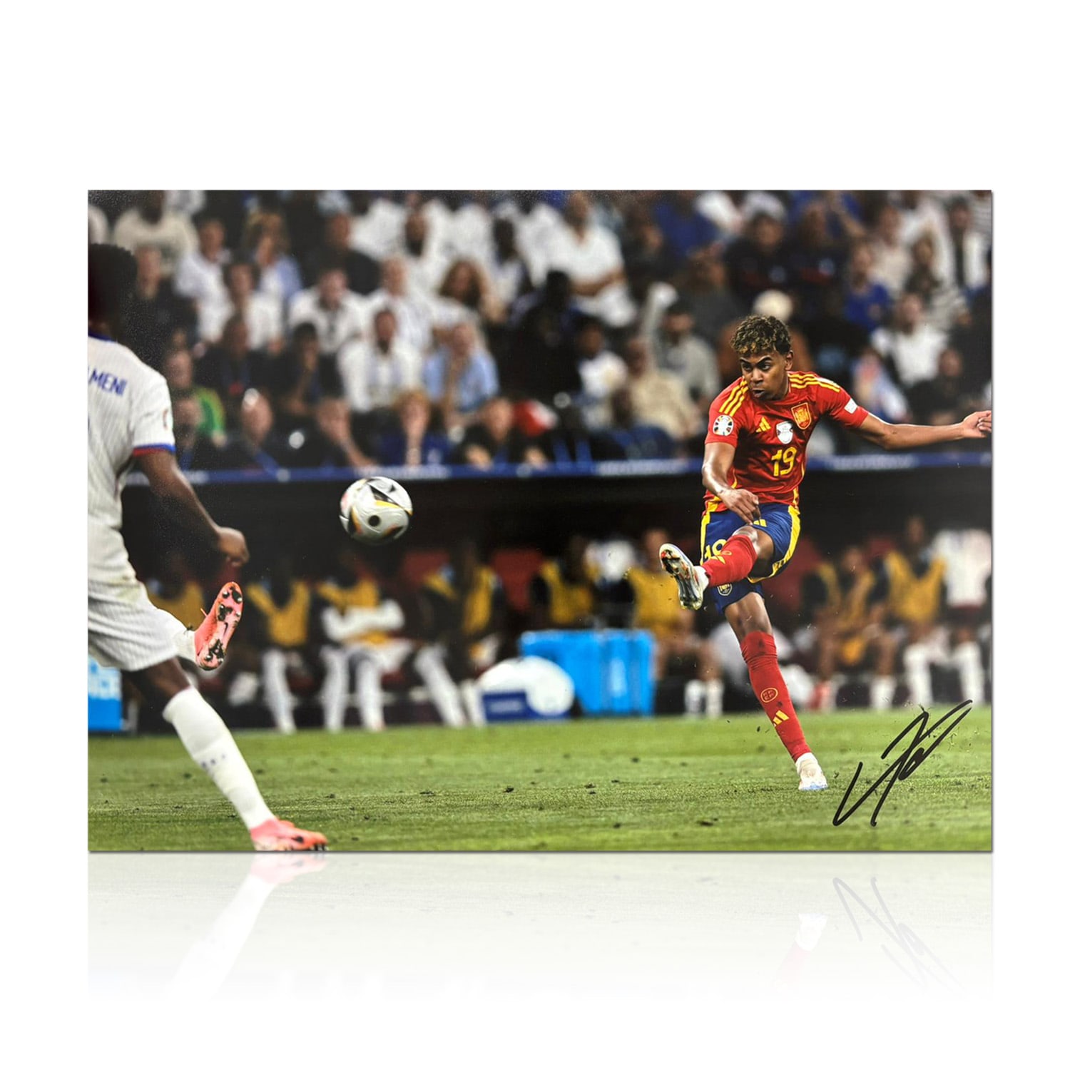 Lamine Yamal Signed Spain Football Photo: EURO Semi-Final