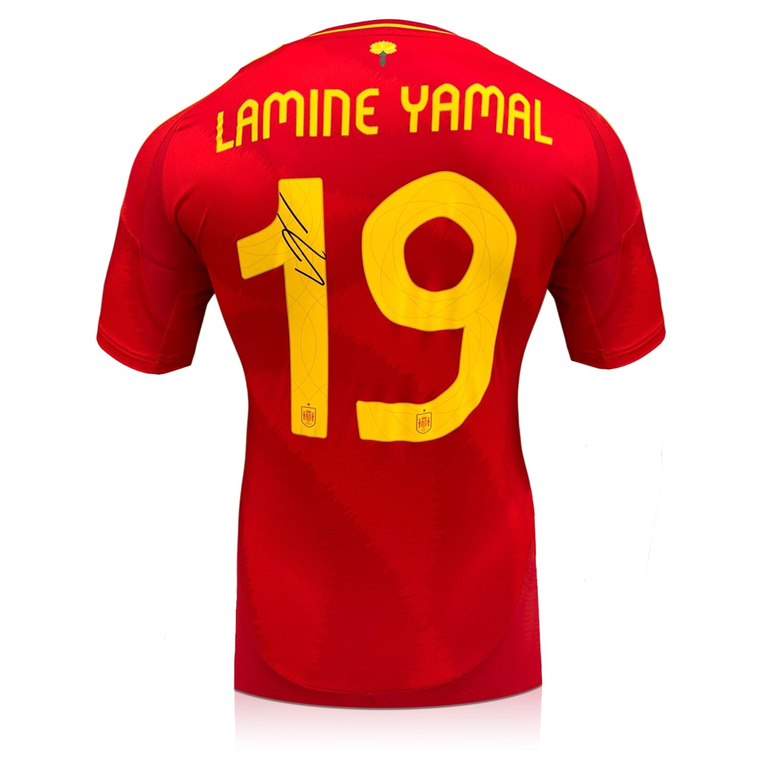 Lamine Yamal Signed Spain Home Football Shirt 2024