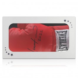 Lennox Lewis Signed Boxing Glove. Gift Box