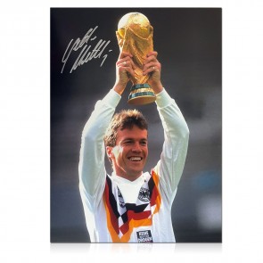 Lothar Matthäus Signed Germany Football Photo: World Cup Winner