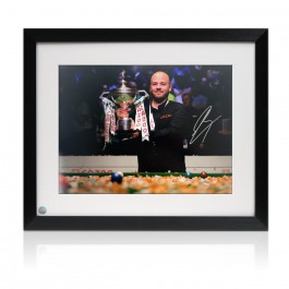 Luca Brecel Signed Snooker Photo: World Champion. Framed