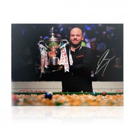 Luca Brecel Signed Snooker Photo: World Champion