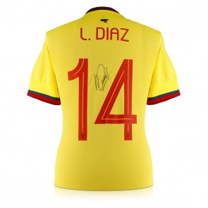 Luis Diaz Signed Colombia 2022 Football Shirt