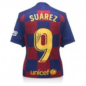 Luis Suarez Signed Barcelona 2019-20 Football Shirt